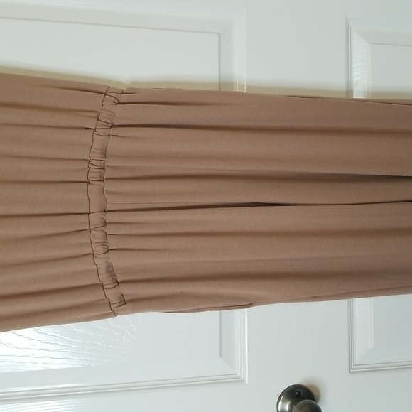 Hem And Thread Cappuccino Short Sleeve Skinnny Leg Sweater Jumpsuit - Picture 7 of 13